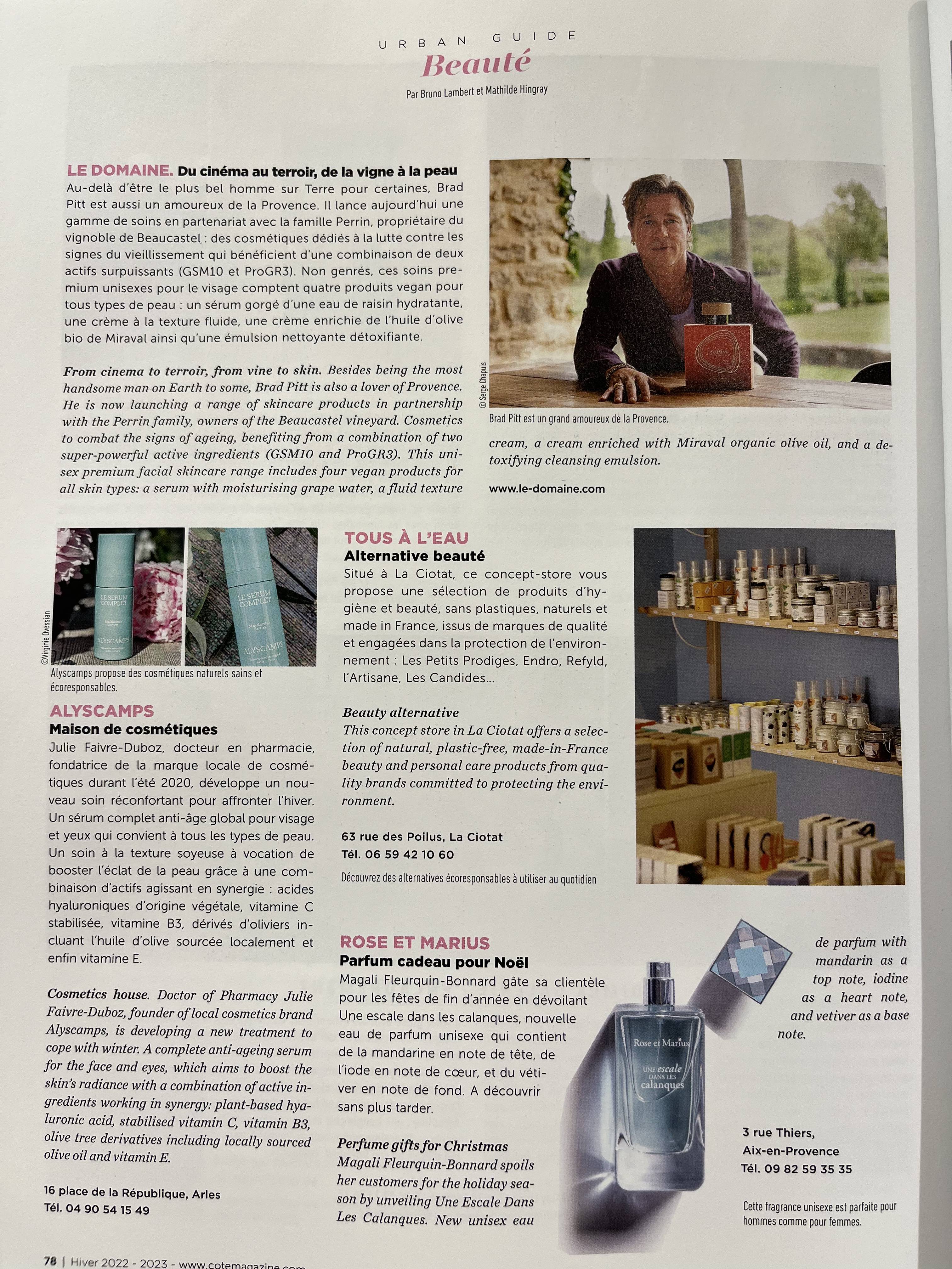 ALYSCAMPS avec Brad !